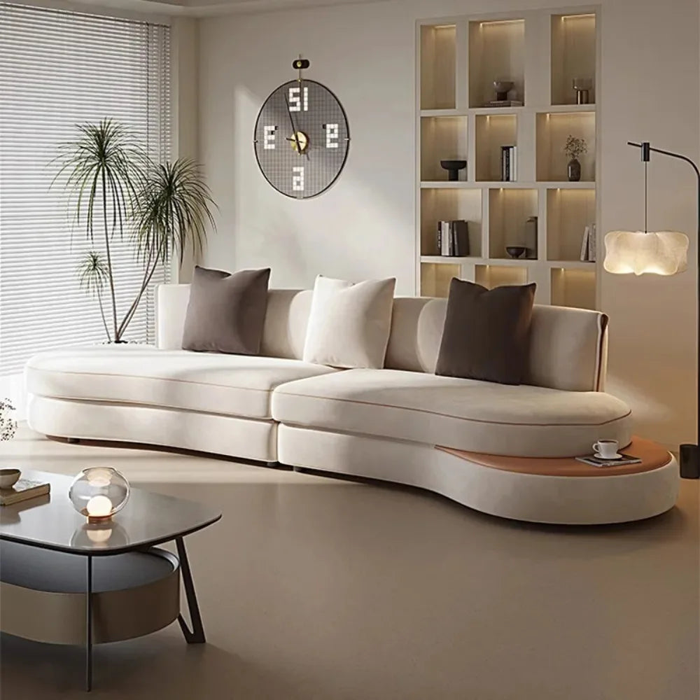 Italian-Style Full Genuine Cowhide Leather Sofa – Modern Luxury Design