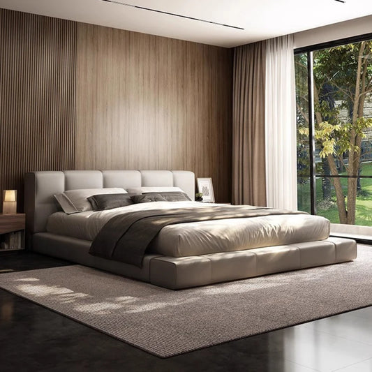 Leather Romantic Bed Luxury Adult Bedroom High Quality Princess Bed