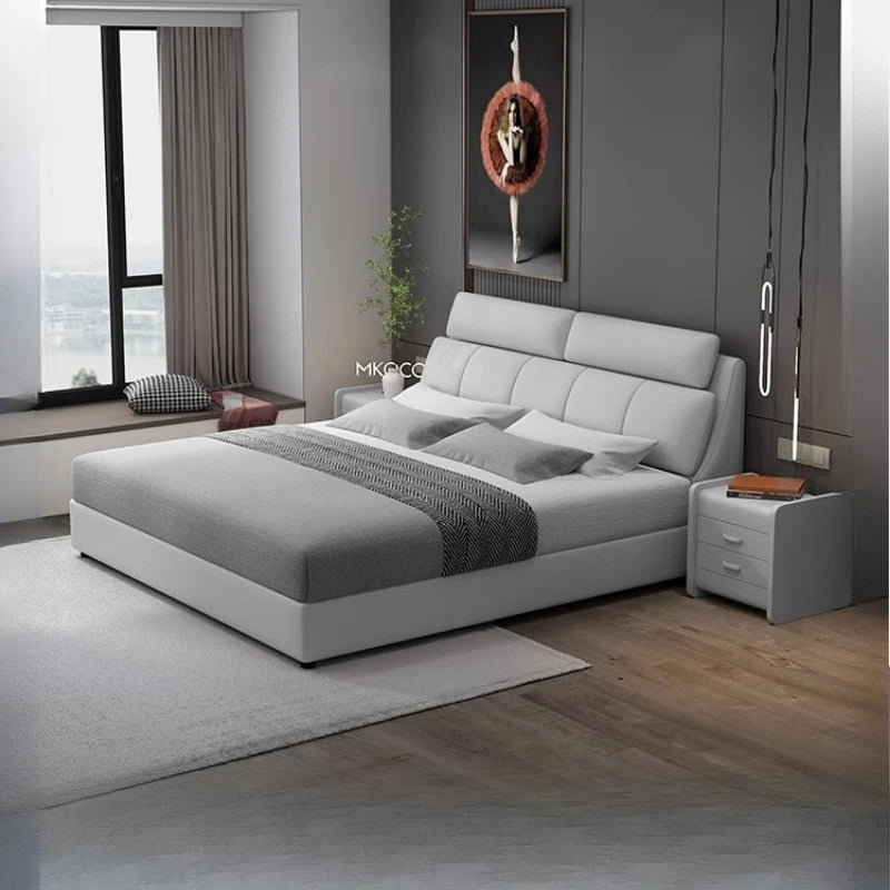 Refined Designer Bed with Hidden Storage and Safe Compartment