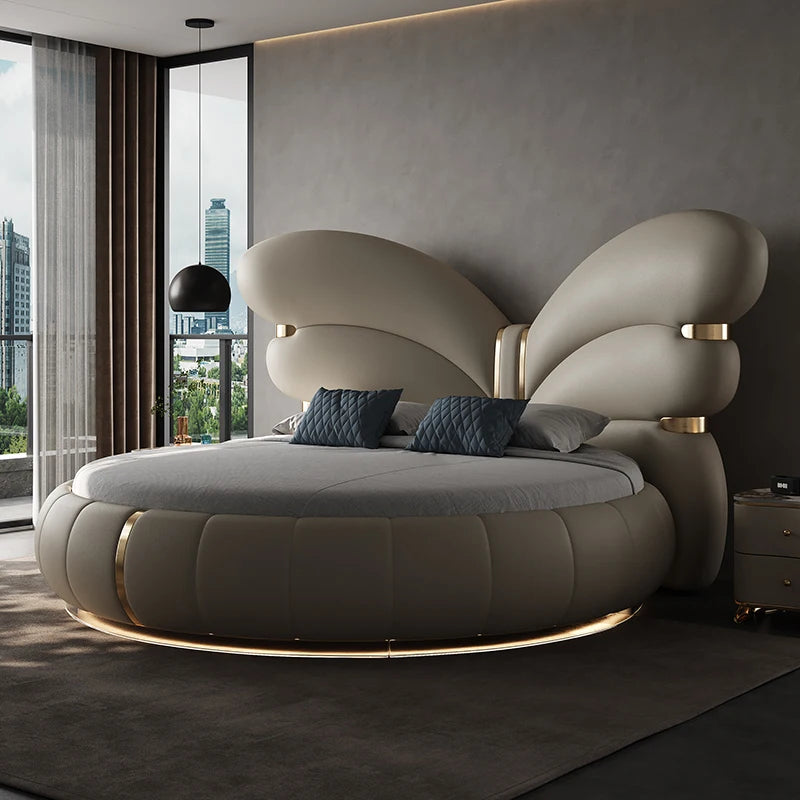 Italian Modern Light Luxury Master Bedroom Cream Wind 2m Meters Large