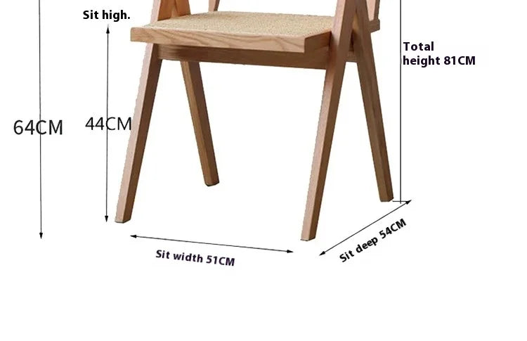 Modern Armrest Dining Chair – Italian Lazy Chair with Minimalist Backrest Design