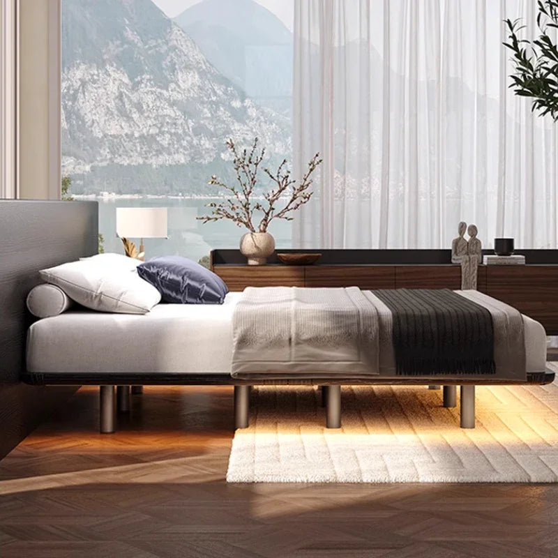 Modern Multifunctional Floating Bed – Space-Saving Folding Bed for Master Bedroom