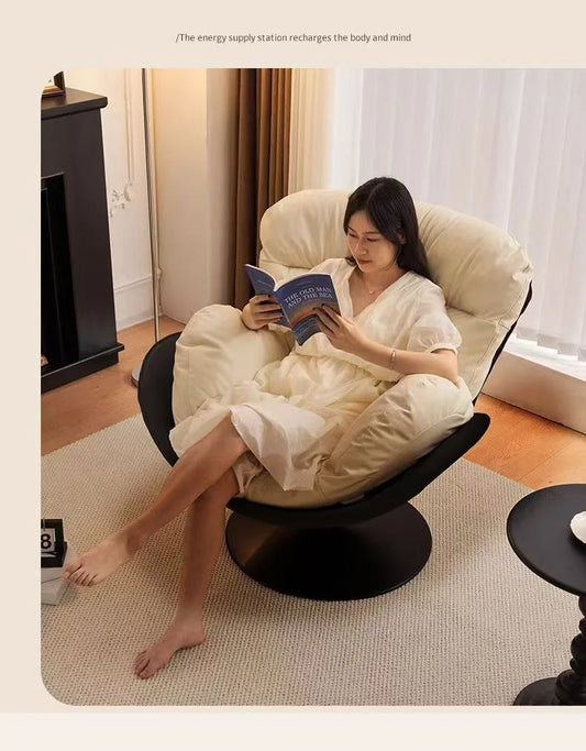 X&D Nordic Single Rotating Sofa – Modern Simple Design for Living Room & Balcony