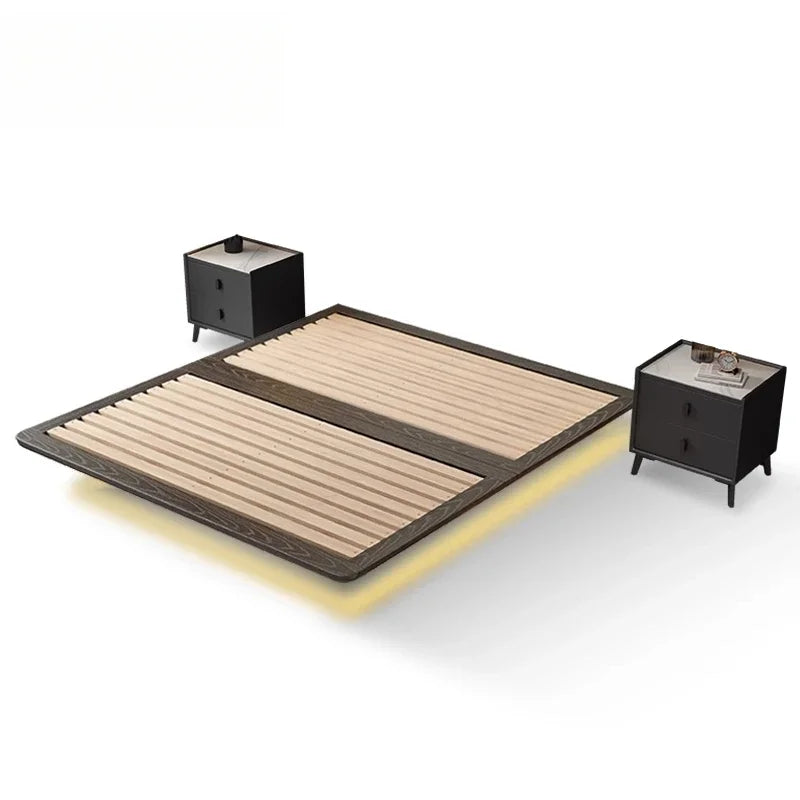 Modern Multifunctional Floating Bed – Space-Saving Folding Bed for Master Bedroom
