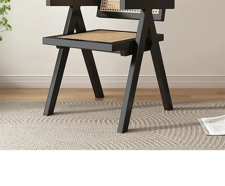 Modern Armrest Dining Chair – Italian Lazy Chair with Minimalist Backrest Design