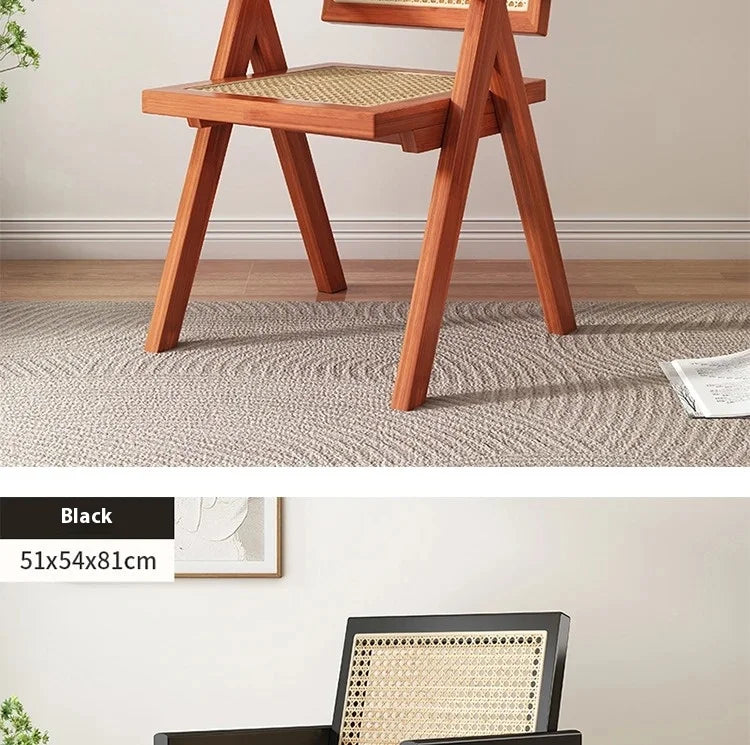 Modern Armrest Dining Chair – Italian Lazy Chair with Minimalist Backrest Design