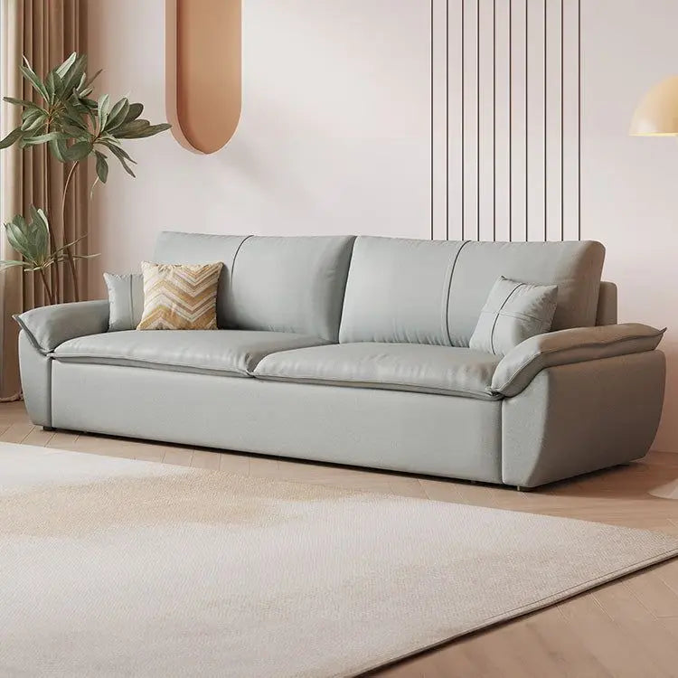 Italian-Style Full Genuine Cowhide Leather Sofa – Modern Luxury Design