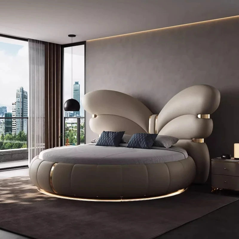 Italian Modern Light Luxury Master Bedroom Cream Wind 2m Meters Large