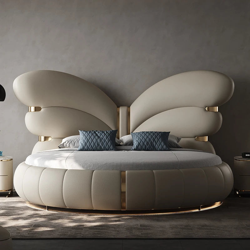 Italian Modern Light Luxury Master Bedroom Cream Wind 2m Meters Large