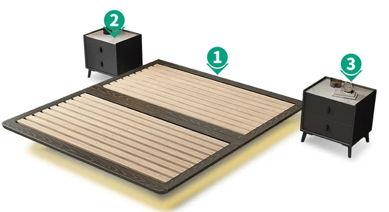 Modern Multifunctional Floating Bed – Space-Saving Folding Bed for Master Bedroom