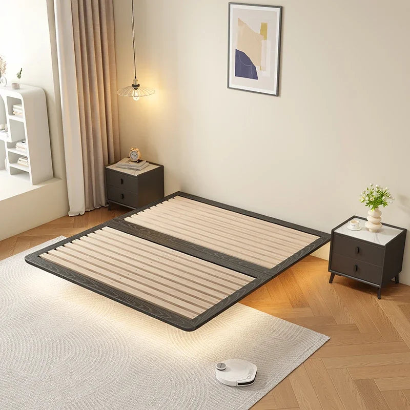Modern Multifunctional Floating Bed – Space-Saving Folding Bed for Master Bedroom