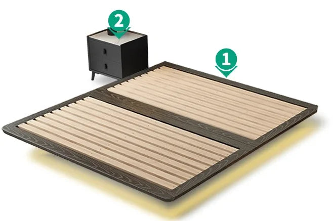 Modern Multifunctional Floating Bed – Space-Saving Folding Bed for Master Bedroom