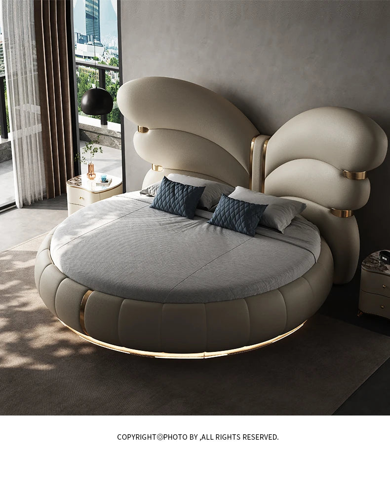 Italian Modern Light Luxury Master Bedroom Cream Wind 2m Meters Large