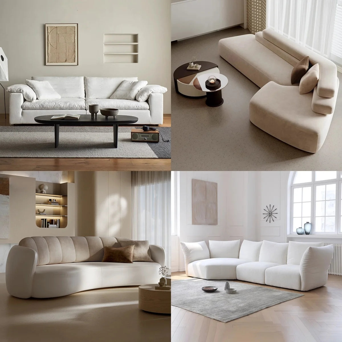 Italian-Style Full Genuine Cowhide Leather Sofa – Modern Luxury Design