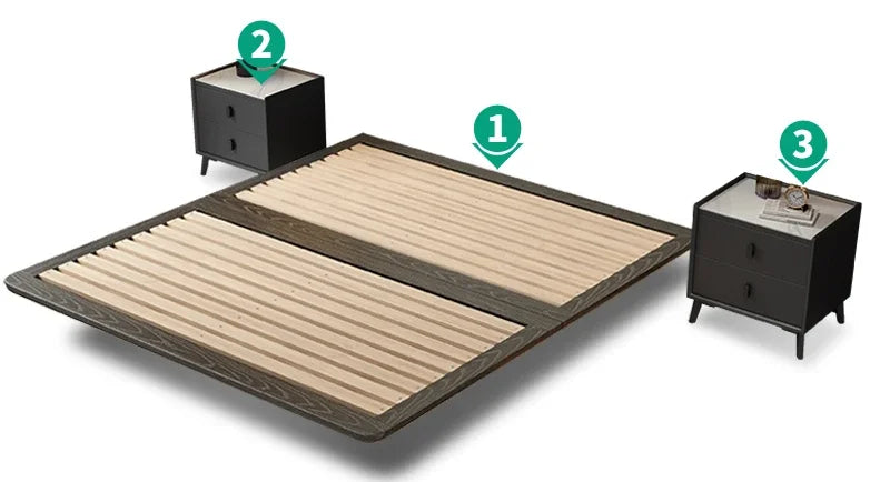 Modern Multifunctional Floating Bed – Space-Saving Folding Bed for Master Bedroom