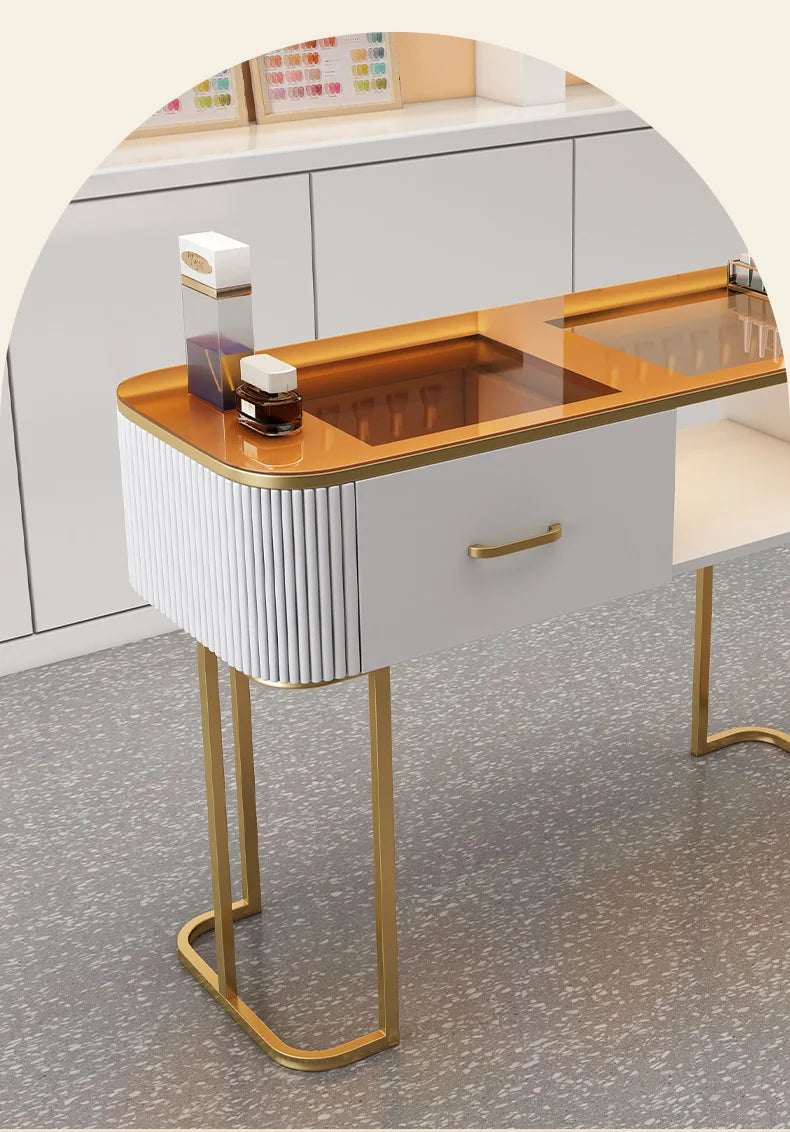 Nail Table Manicure Desk Nails Aesthetic Tables Equipment Supply Station Professional