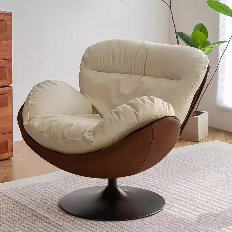 X&D Nordic Single Rotating Sofa Modern Simple Home Living Room Balcony