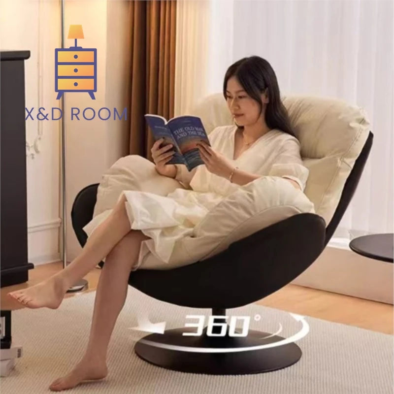 X&D Nordic Single Rotating Sofa Modern Simple Home Living Room Balcony