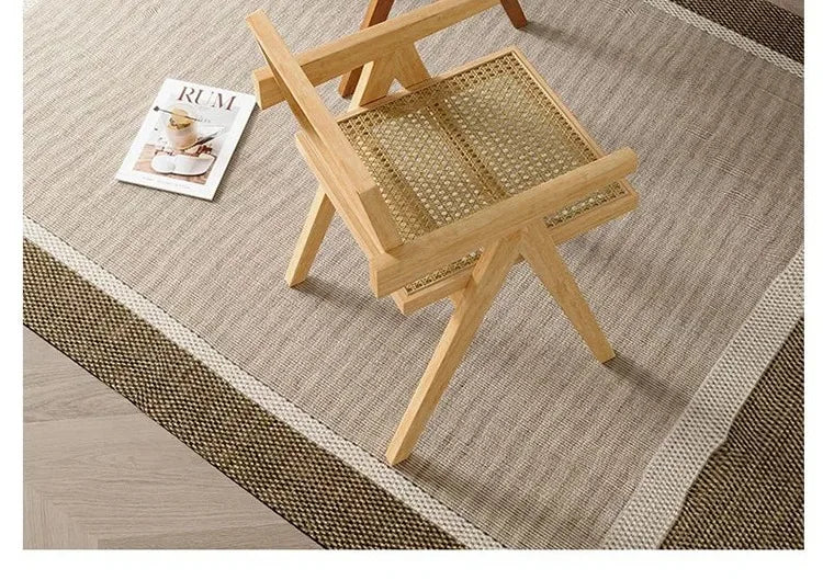 Modern Armrest Dining Chair – Italian Lazy Chair with Minimalist Backrest Design