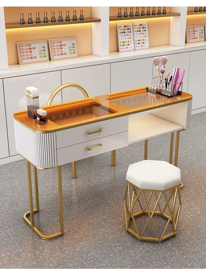 Nail Table Manicure Desk Nails Aesthetic Tables Equipment Supply Station Professional