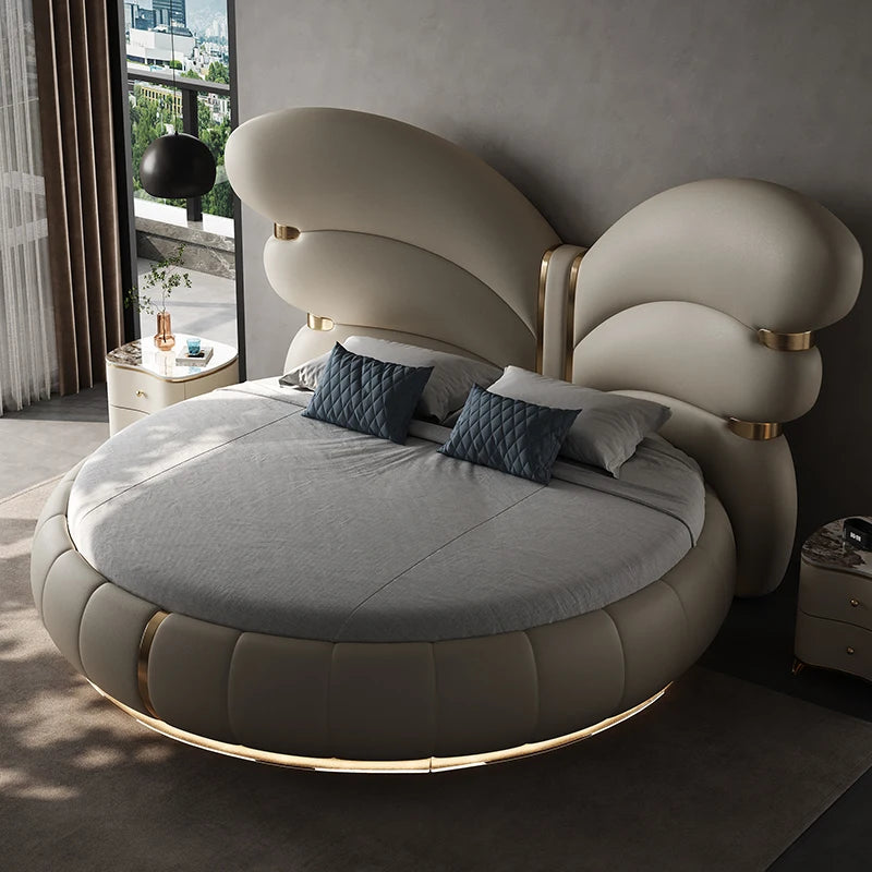 Italian Modern Light Luxury Master Bedroom Cream Wind 2m Meters Large