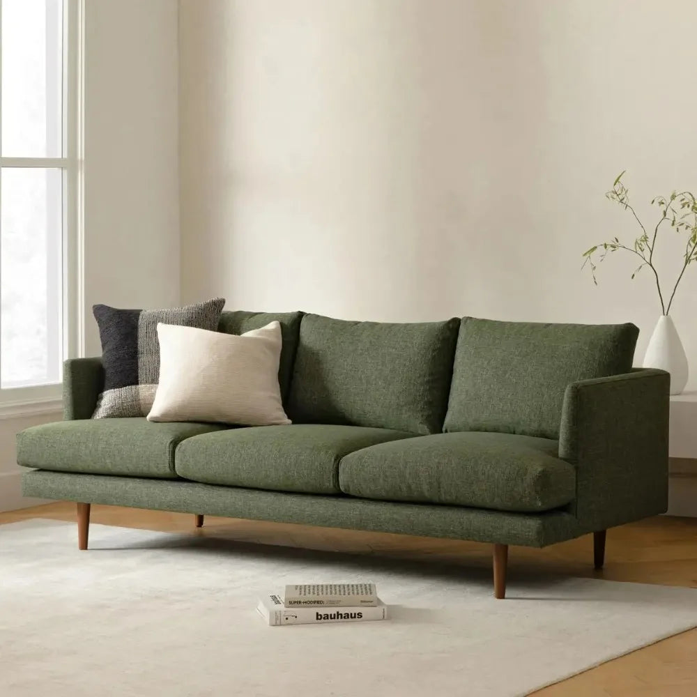 Italian-Style Full Genuine Cowhide Leather Sofa – Modern Luxury Design