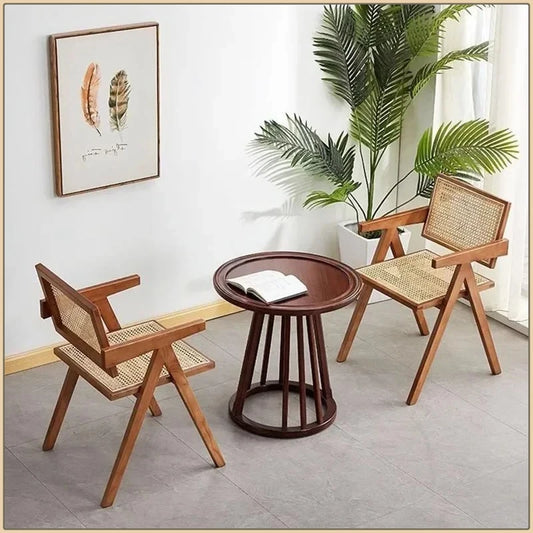 Modern Armrest Dining Chairs Italian Lazy Chair Backrest Minimalist Design