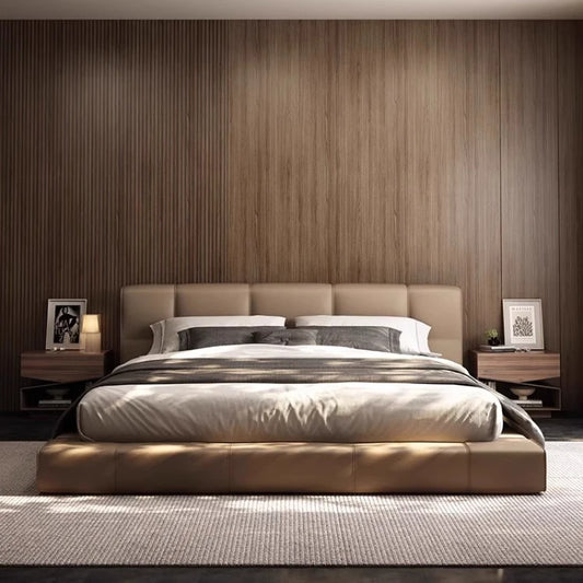 Leather Romantic Bed Luxury Adult Bedroom High Quality Princess Bed