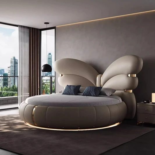 Italian Modern Light Luxury Master Bedroom Cream Wind 2m Meters Large