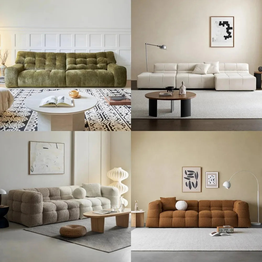 Italian-Style Full Genuine Cowhide Leather Sofa – Modern Luxury Design