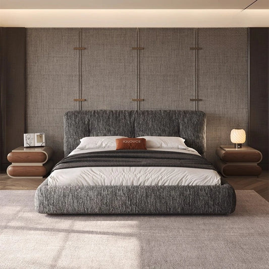 Luxury Chenier Italian Minimalism Double Bed King Size Beds Full Bed
