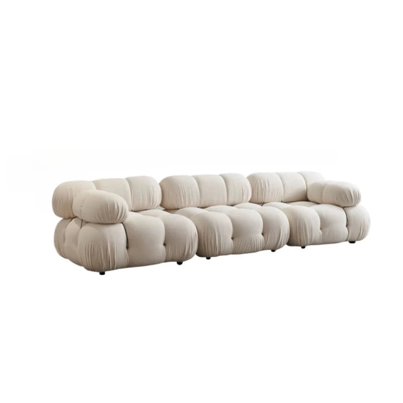 Cream Style Living Room Sofa Modern Art Relaxing Simple Leisure Aesthetics Sofas