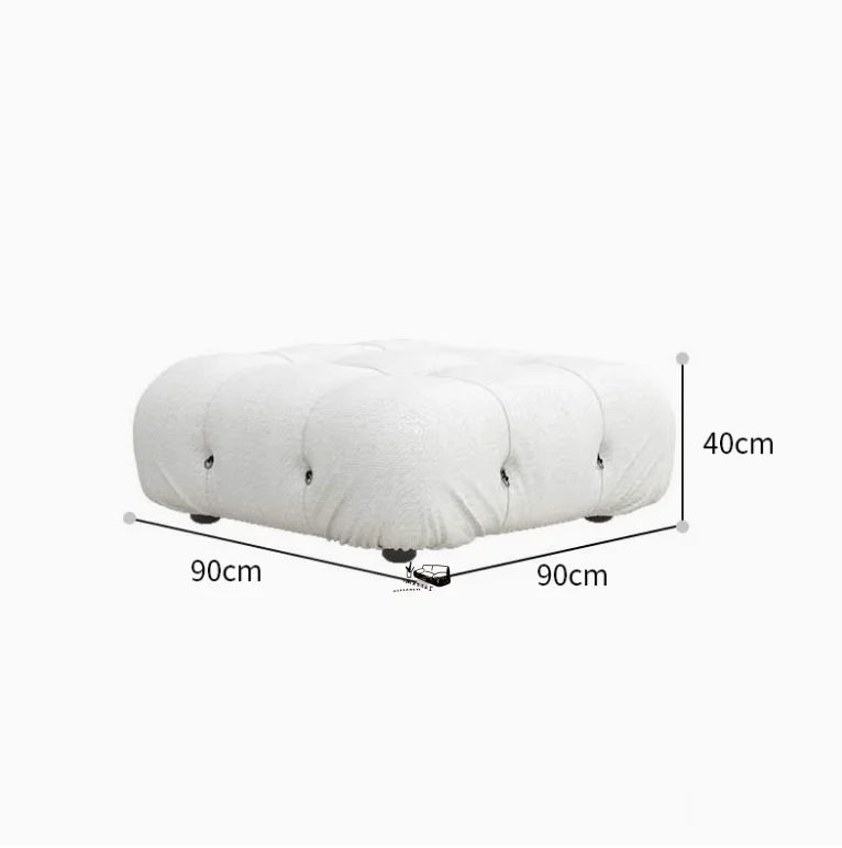 Cream Style Living Room Sofa Modern Art Relaxing Simple Leisure Aesthetics Sofas