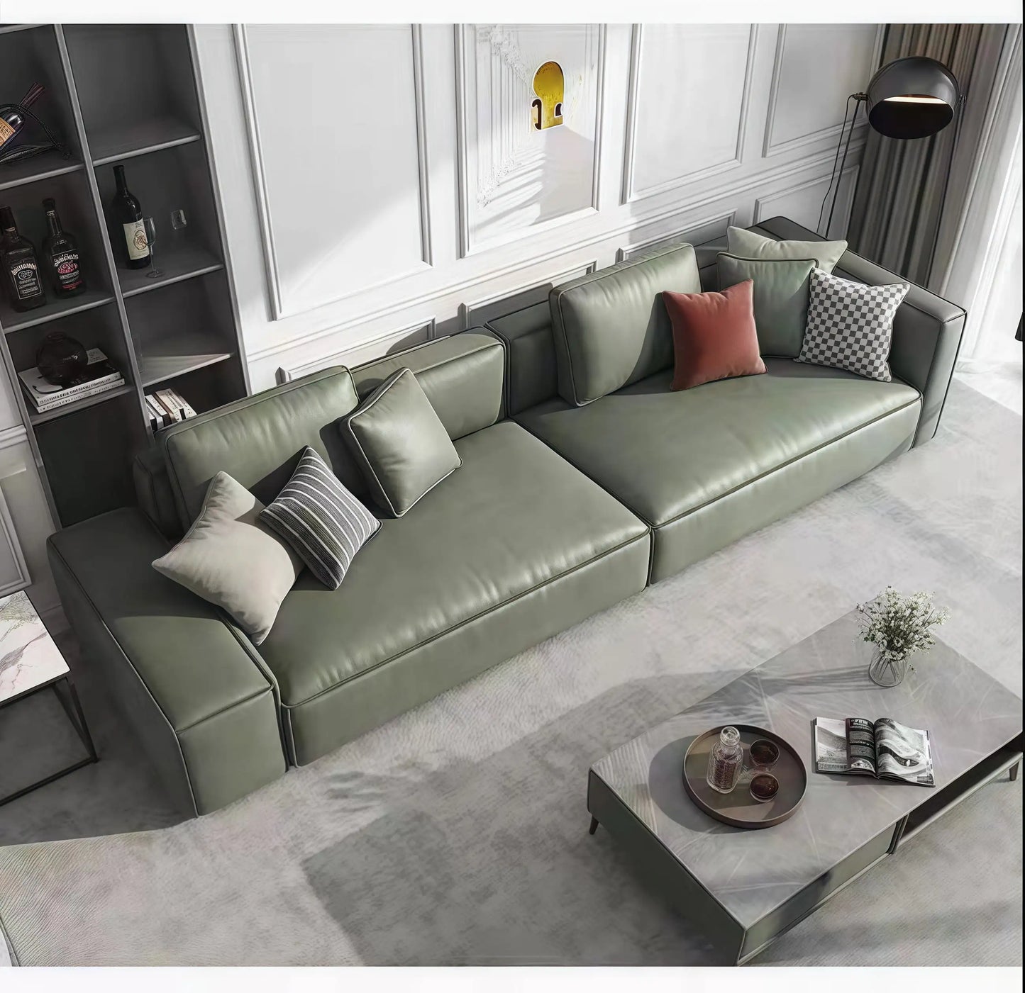 Cloud Couch Sofa – Deep Seat, Fluffy Modern Luxury Corduroy Sofa for Living Room