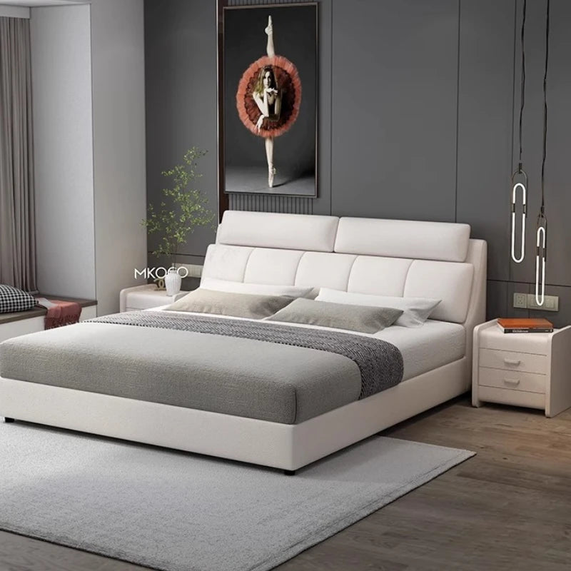 Refined Designer Bed with Hidden Storage and Safe Compartment
