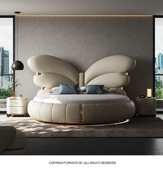 Italian Modern Light Luxury Master Bedroom Cream Wind 2m Meters Large