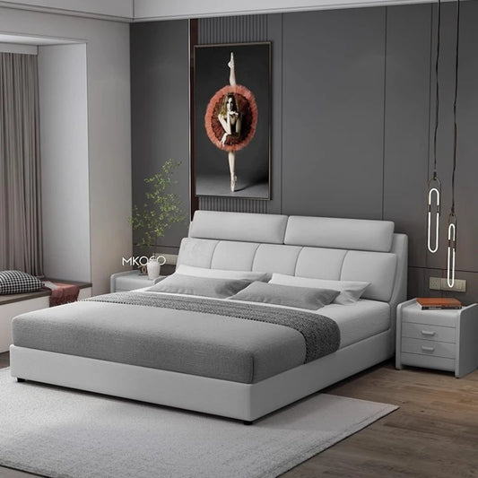 Refined Designer Bed with Hidden Storage and Safe Compartment