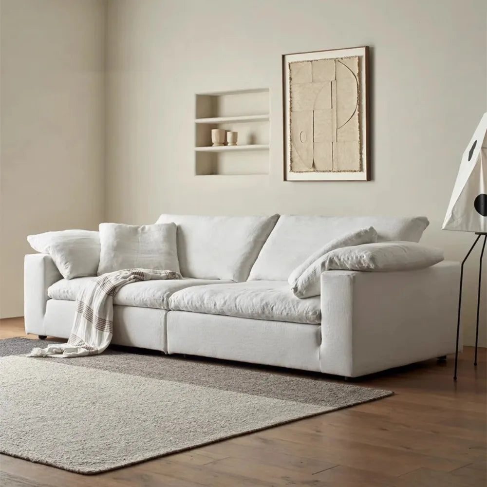 Italian-Style Full Genuine Cowhide Leather Sofa – Modern Luxury Design